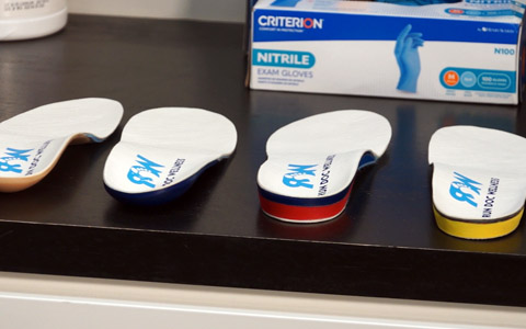 Dr. Mitchell Wachtel has quite a line up of custom orthotics, depending on your prescription.